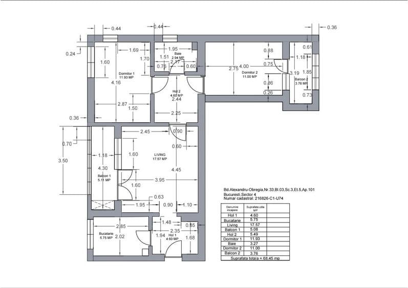 Apartament 3 camere-Alex Obregia - 2