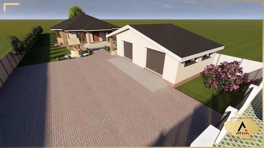 Casa rosu, teren 6000 mp intravilan - 8