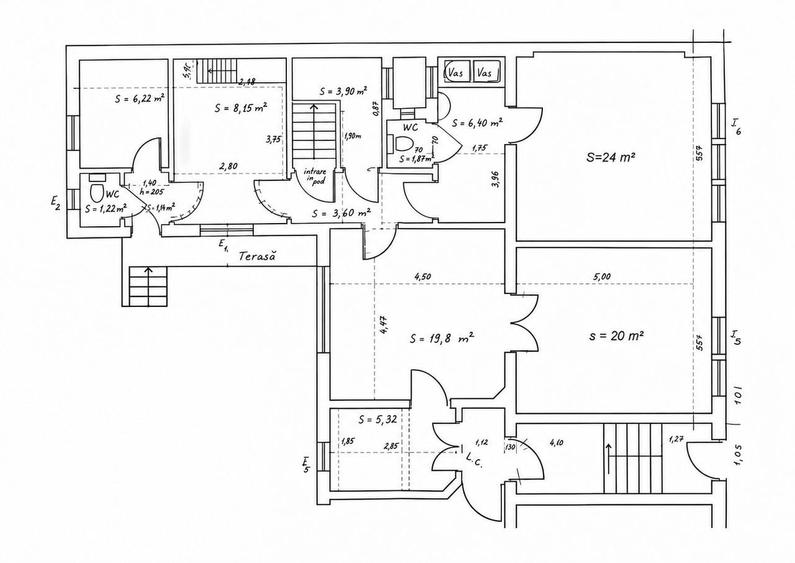 Apartament cu 3 camere în Central