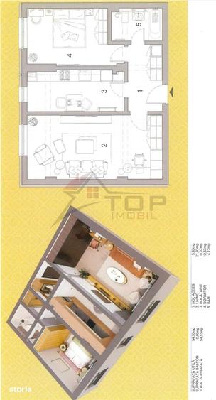 Apartament cu 2 camere decomandat în Ultracentral