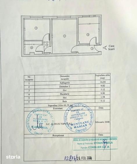 Apartament cu 2 camere semidecomandat, mobilat în Sud