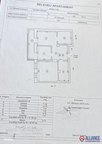 Apartament cu 3 camere în Energia