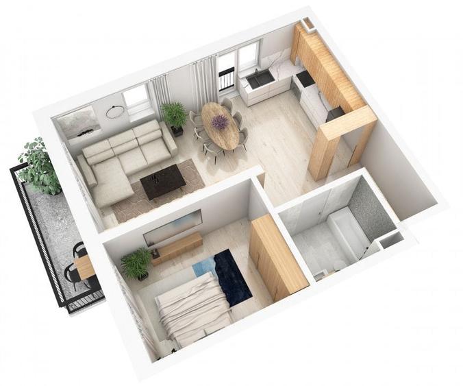 Apartament cu 2 camere semidecomandat în Industrial Vest