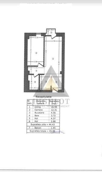 Apartament Aviatiei Park| 2 camere| 45MP| Etaj 1| Lidl - 7