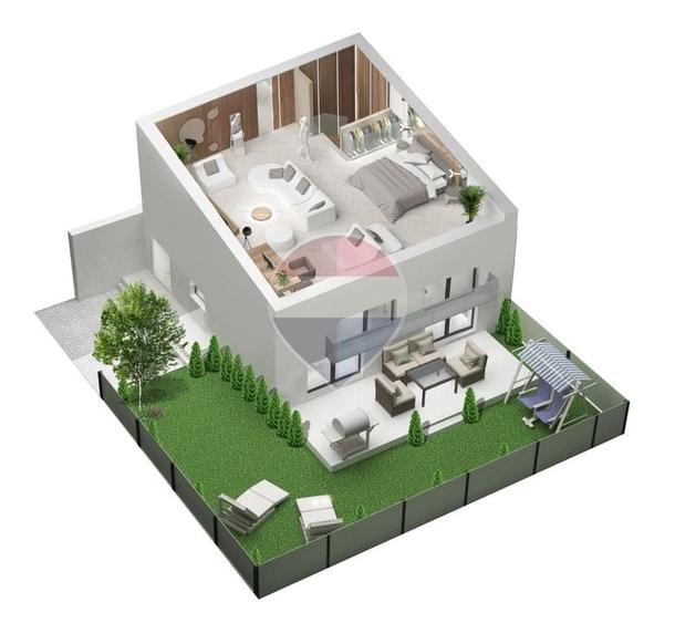 Duplex cu 3 camere cu Teren 91.5 Mp în Odăi