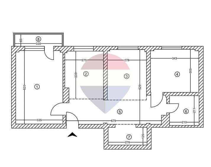 Apartament cu 3 camere în Ștefan cel Mare