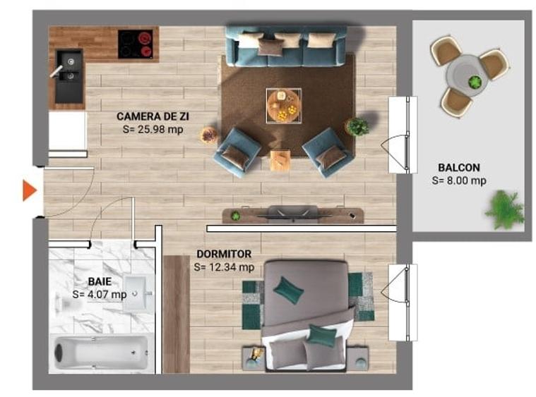 Studio modern în  Băneasa - 4