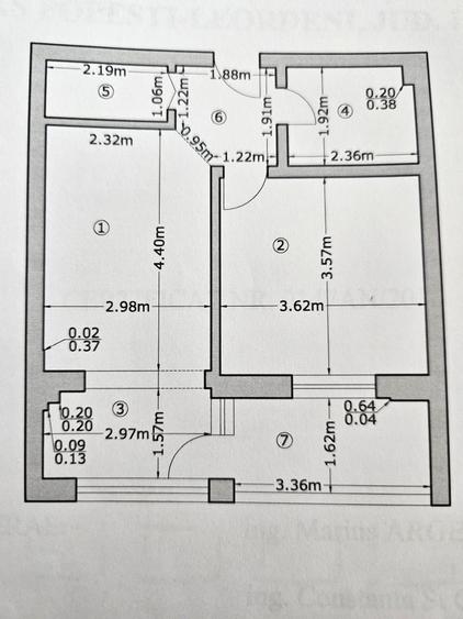 Apartament cu 2 camere decomandat în Central