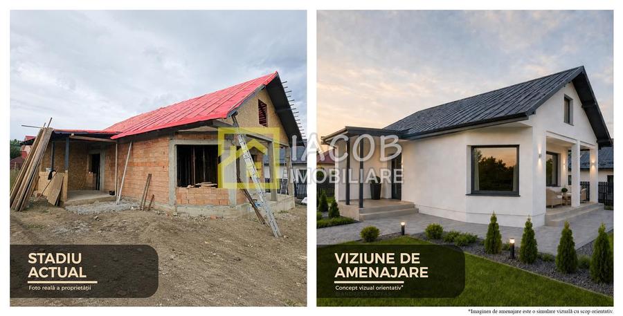 Casă individuală cu 3 camere cu Teren 400 Mp în Mărgineni