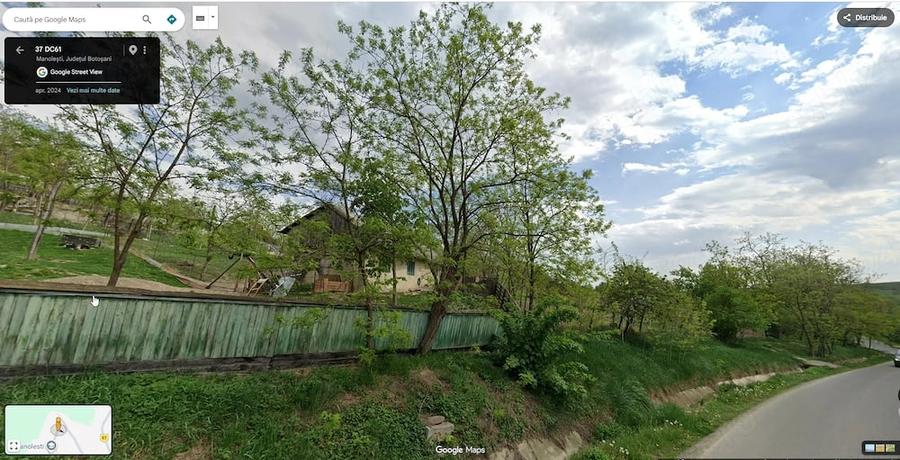 Teren de 1000 mp, în Manolești
