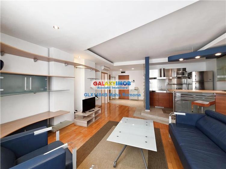 Apartament cu 2 camere semidecomandat, mobilat în Băneasa
