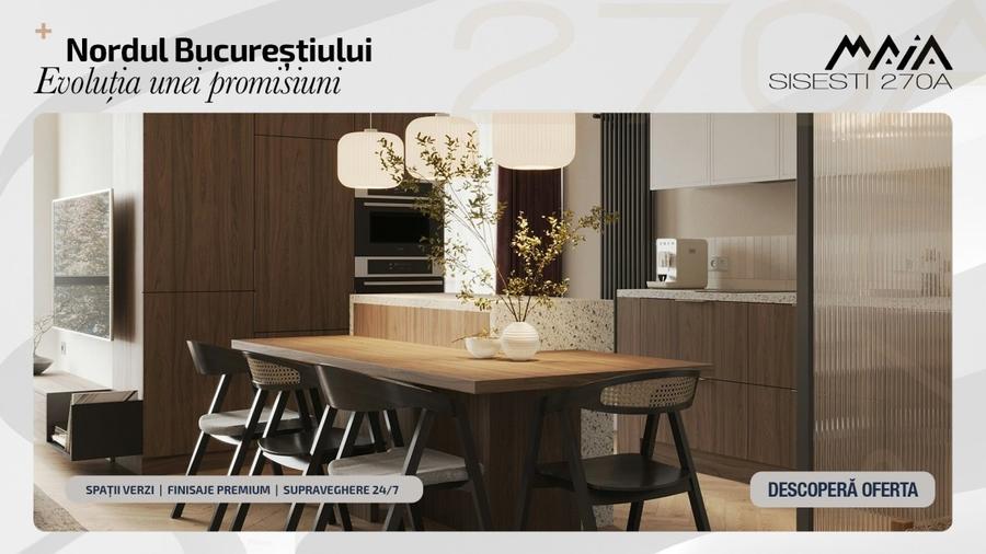 Apartament cu 3 camere decomandat în Sisești