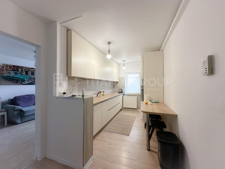 Apartament cu 3 camere decomandat, mobilat în Răcădău
