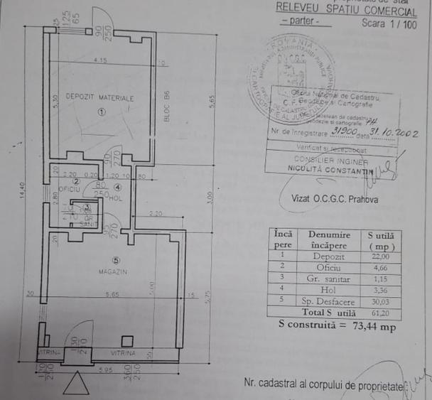 Spațiu comercial, de 61 mp, în Vest