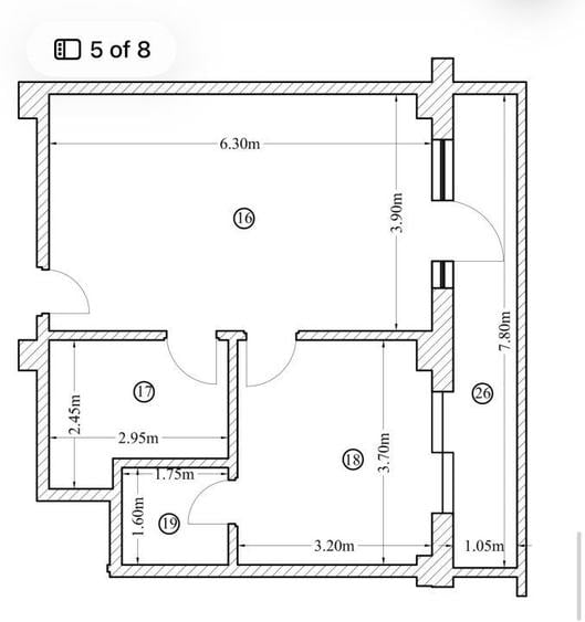 Apartament cu 2 camere în Făcăi