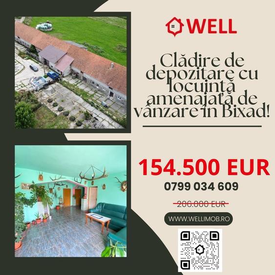Casă cu 6 camere cu Teren 4831 Mp în Bixad