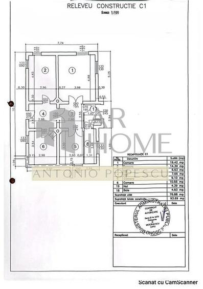 Casă individuală cu 4 camere cu Teren 205 Mp în Ultracentral