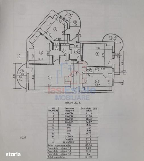 Apartament cu 4 camere decomandat în Nicolina