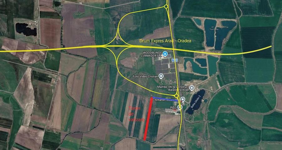 Teren langa coborarea de pe drumul expres Arad Oradea - 2