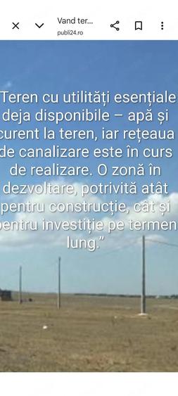 Teren de 1000 mp, în 23 August