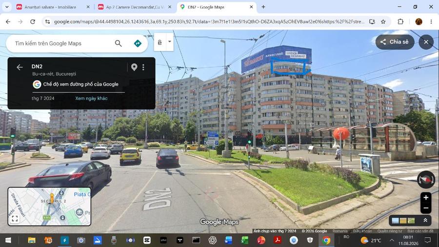 Apartament cu 2 camere decomandat, mobilat în Obor