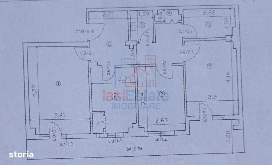 Apartament cu 3 camere decomandat în Târgu Cucu