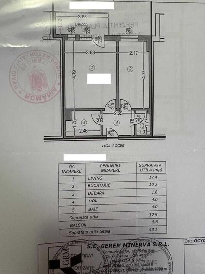 Vand garsoniera mobilata in MRS RESIDENCE SMART Ploiesti cu loc parcare subteran inclus in pret. 0%. COMISION - 1