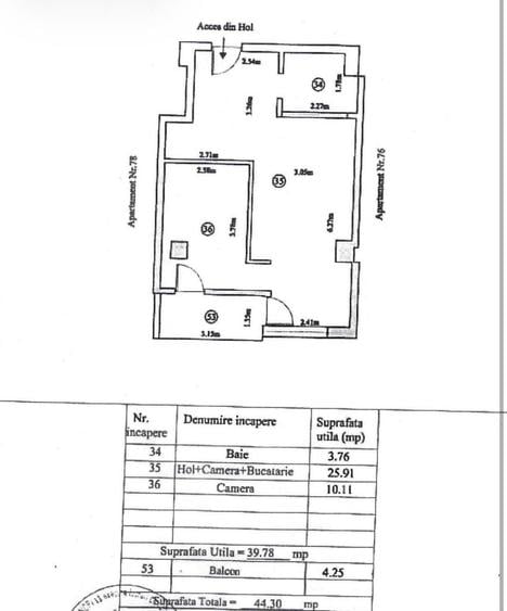 Apartament cu 2 camere semidecomandat în Tomis Nord