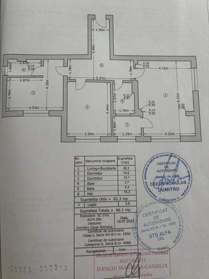 Apartament cu 3 camere decomandat, mobilat în Brâncoveanu