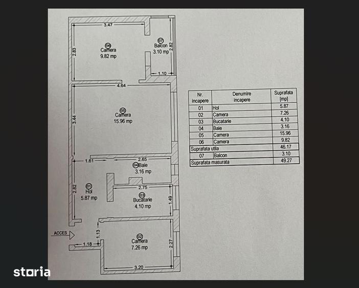 Apartament cu 3 camere în Iosefin