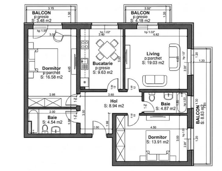 Apartament 3 Camere | Subcetate - 5