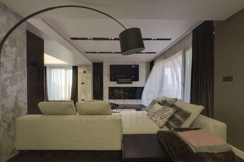 Penthouse cu 4 camere decomandat, mobilat în Herăstrău