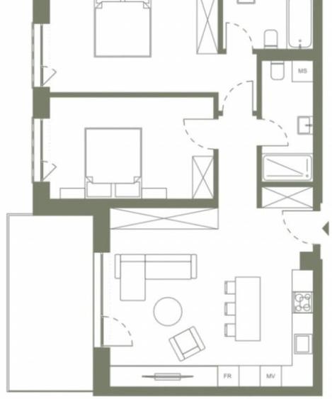 Apartament cu 3 camere decomandat în Dâmbul Rotund