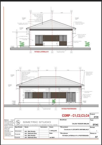 Casă individuală cu 4 camere cu Teren 433 Mp în Dragomirești-Deal