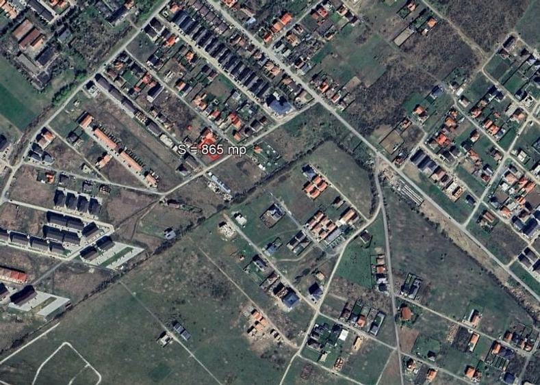 Teren Construcții intravilan de 865 mp, în Giroc