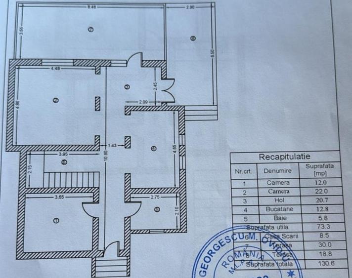 Casă individuală cu 6 camere cu Canalizare în Băneasa