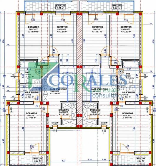 Duplex cu 4 camere cu Canalizare în Dumbrăvița