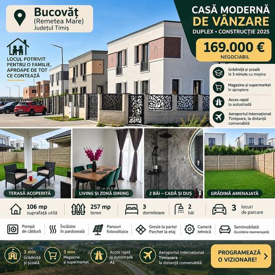 Casă cu Teren 257 Mp în Bucovăț (Remetea Mare)