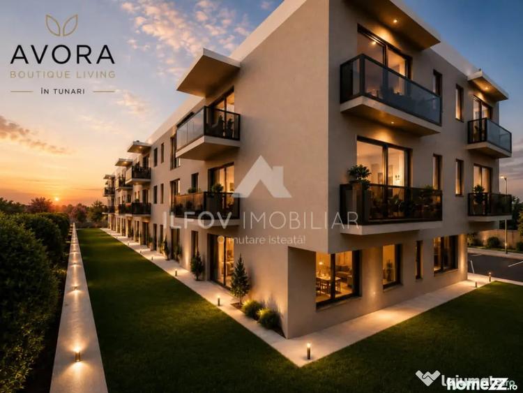 Apartament cu 2 camere semidecomandat în Tunari