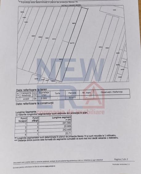 Teren Construcții intravilan de 5000 mp, în Costinești