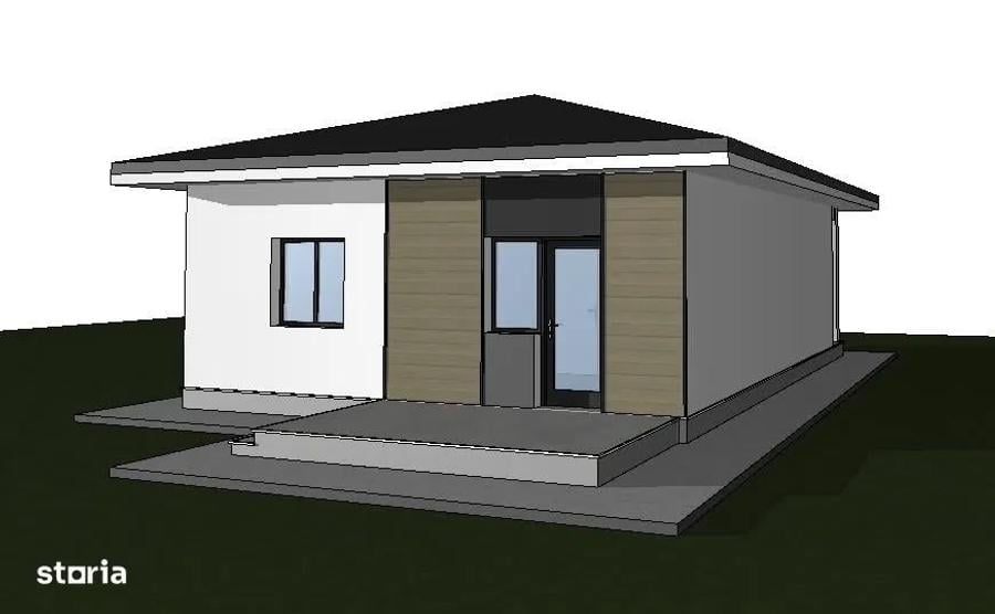 Casă individuală cu 3 camere cu Teren 300 Mp în Lunca Cetățuii
