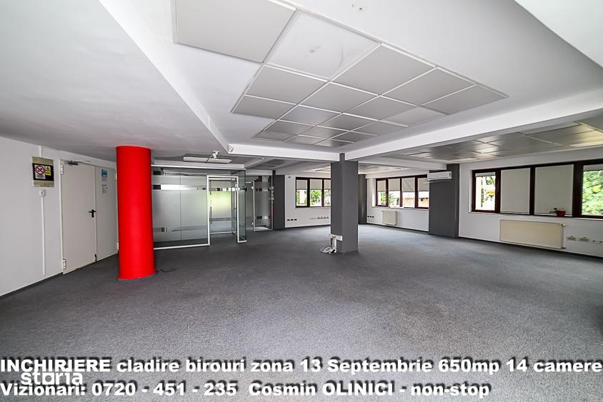 Spatii birouri de inchiriat zona 13 Septembrie I S+P+3 I 650 util - 15