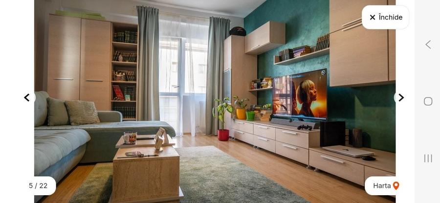 Apartament cu 2 camere semidecomandat în Central