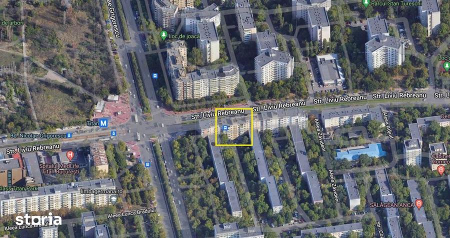 Apartament cu 2 camere semidecomandat în Titan