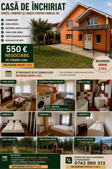 Casă cu 3 camere în Central