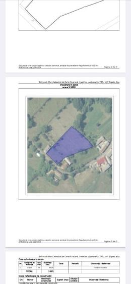 Teren Construcții intravilan de 3625 mp, în Ravensca
