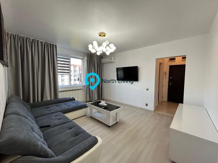 Apartament cu 3 camere semidecomandat, mobilat în Unirii