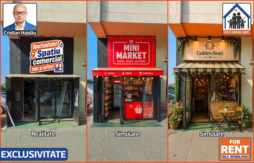 Spațiu comercial, de 5 mp, în Ștefan cel Mare