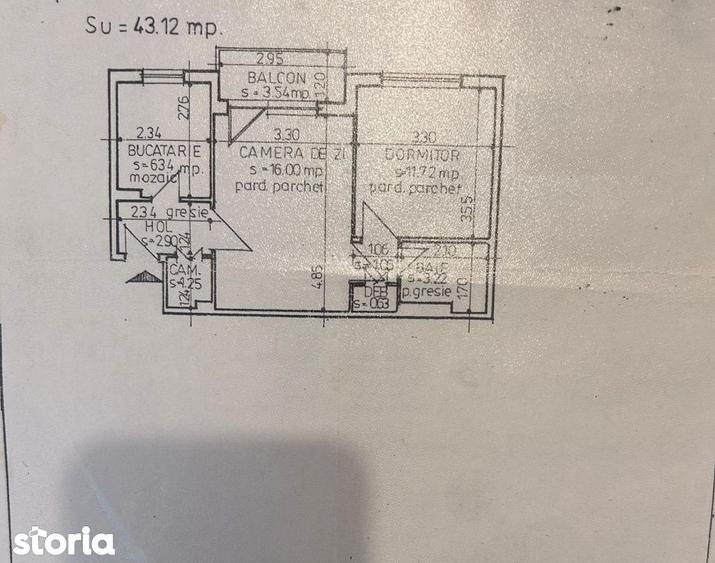- Apartament 2 camere, Etaj 1, zona Hristo Botev , Locuibil. - 8