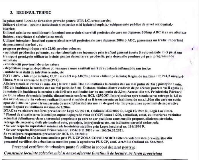 Teren Construcții intravilan de 1433 mp, în Central